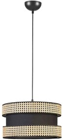 Φωτιστικό Οροφής Vegas 941RTN1203 Φ45x70cm E27 40W Natural-Black Opviq