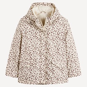 Αντιανεμικό με κουκούλα και λεοπάρ μοτίβο