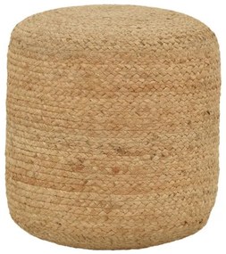 Σκαμπό Ovious Inart μπεζ 100% γιούτα 40x40x40εκ 302-000030-302-000030-Μπεζ 302-000030