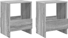 vidaXL Ράφι Περιοδικών 2 τεμ. Γκρίζο Σονομα 35 x 30 x 45 εκ.