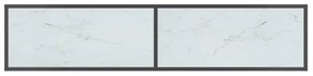 vidaXL Τραπέζι Κονσόλα Λευκό 160 x 35 x 75,5 εκ. από Ψημένο Γυαλί