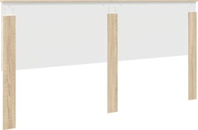 vidaXL Κεφαλάρι με κεφαλάρι Δρύς Sonoma 200 cm Επεξεργασμένο ξύλο