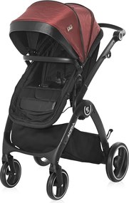 BABY STROLLER ADRIA BLACK&amp;RED
