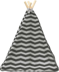 vidaXL Teepee για κατοικίδια με μαξιλάρι 50 x 50 x 60 cm Πολυεστέρας