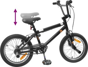 vidaXL BMX Ποδήλατο 18 ίντσες για 7-10 ετών Μαύρο
