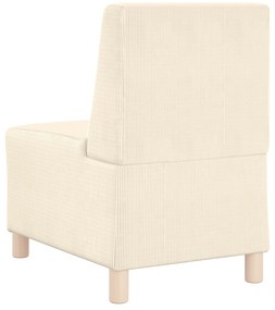 vidaXL Καθίσμα Σαλονιού Κρεμ 55 x 74 x 82 εκ. Βελούδο