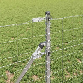 vidaXL Ευρωπαϊκή Στήριξη Φράχτη 50 x 0,4 μ Γαλβανισμένος Χάλυβας Ασημί