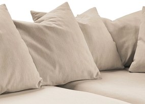 Γωνιακός Καναπές Seattle V100, Μπεζ, 304x200x89cm, Πόδια: Μεταλλικά | Epipla1.gr