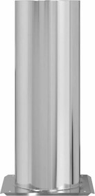 vidaXL Επέκταση Κεφαλής Καμινάδας Ασημί 29 x 29 x 50 εκ.