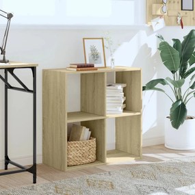 vidaXL Βιβλιοθήκη Sonoma Δρυς 68,5x32x68,5 εκ. από Επεξεργ. Ξύλο