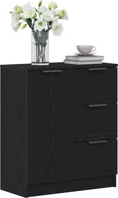 vidaXL Πλαϊνό γραφείο Μαύρη Οξυά 60 x 30 x 70 εκ. Επεξεργασμένο ξύλο