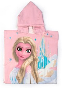 Πόντσο Παιδικό Microfiber 50x100εκ. Frozen 38 Pink Disney DimCol
