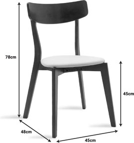Tραπεζαρία Benson - Toto pakoworld σετ 5τμχ rustic grey - ύφασμα γκρι 120x75x75εκ