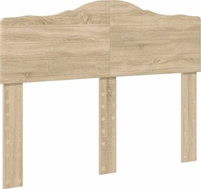vidaXL Σκελετός Κρεβατιού Δρύς Sonoma 135 x 190 cm Επεξεργασμένο Ξύλο