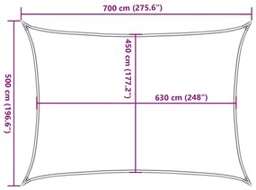 ΠΑΝΙ ΣΚΙΑΣΗΣ ΤΕΡΑΚΟΤΑ 5 X 7 Μ. ΑΠΟ HDPE 160 ΓΡ./Μ² 311357