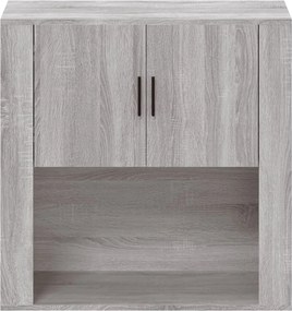 vidaXL Ντουλάπι Τοίχου Γκρι Sonoma 80x33x80 εκ. Επεξεργασμένο Ξύλο