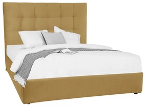 7DAYS ΚΡΕΒΑΤΙ ΧΩΡΙΣ ΑΠΟΘΗΚ. ΧΩΡΟ (ΓΙΑ ΣΤΡΩΜΑ 160x200cm) ΜΟΥΣΤΑΡΔΙ TEXAS08 161x207x122