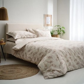 Σεντόνια Karen-2 (Σετ 4τμχ) Sand Vesta Home Queen Size 240x270cm 100% Βαμβακοσατέν