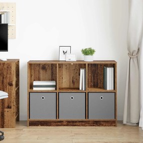 vidaXL Πλαϊνό γραφείο Παλιό ξύλο 102 x 32 x 73,5 εκ
