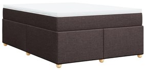 ΚΡΕΒΑΤΙ BOXSPRING ΜΕ ΣΤΡΩΜΑ ΣΚΟΥΡΟ ΚΑΦΕ 160X200 ΕΚ ΥΦΑΣΜΑΤΙΝΟ 3285390