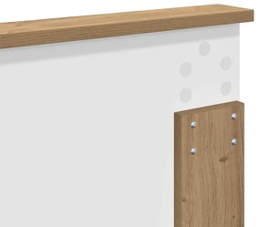 vidaXL Κεφαλάρι με κεφαλάρι Artisan Oak 135 cm Επεξεργασμένο ξύλο