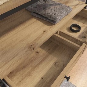 vidaXL Ντουλάπι artisan δρυς 89 x 39 x 184.5 εκ. Επεξεργασμένο Ξύλο