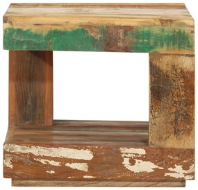 Τραπεζάκι Σαλονιού 45 x 45 x 40 εκ. από Μασίφ Ανακυκλωμένο Ξύλο - Καφέ