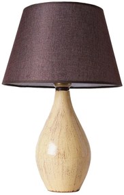 Φωτιστικό Επιτραπέζιο 687HMY2286 30x48cm E27 40W Cream-Brown Opviq