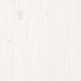 vidaXL Πλαίσιο Κρεβατιού Λευκό 140 x 200 εκ. από Μασίφ Ξύλο