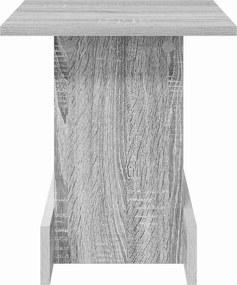 vidaXL End Table Γκρίζο Σονομα 35,5 x 35 x 40 εκ Επεξεργασμένο ξύλο