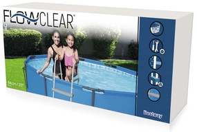 vidaXL Bestway Σκάλα Πισίνας Ασφαλείας με 4 Σκαλοπάτια Flowclear 122 εκ 58331