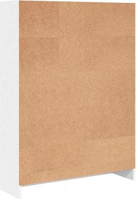 vidaXL Βιβλιοθήκη Λευκή 80x24x109 εκ. από Επεξεργασμένο Ξύλο