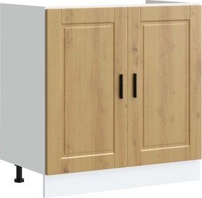 vidaXL Βάση νιπτήρα Porto 2 τμχ. Καφέ 80 x 46 x 81,5 εκ