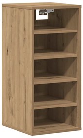 vidaXL Παπουτσοθήκη Τεχνίτης Δρυς 32x35x70 εκ. από Επεξεργασμένο Ξύλο