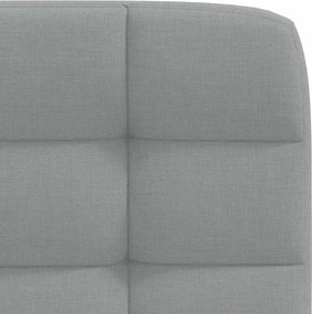 vidaXL Καρέκλες Τραπεζαρίας 2 τεμ Ανοιχτό Γκρι Υφασμάτινες