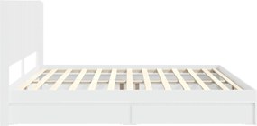 vidaXL Καλάθι με αποθήκη και κεφαλάρι Λευκό 180 x 200 cm