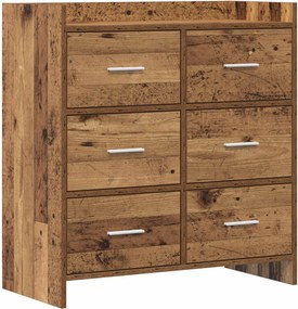 vidaXL Πλαϊνό γραφείο Παλαιωμένο ξύλο 75 x 33 x 80 εκ