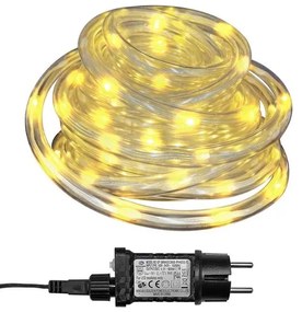 Xmasfest Φωτοσωλήνας Με 200 LED Θερμό Λευκό 10m Φ11mm Με 8 Προγράμματα IP44 93-3491