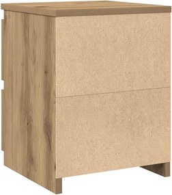 vidaXL Κομοδίνα 2 τεμ.Αρτισιανή Δρυς 30x30x40 εκ. Επεξ. Ξύλο