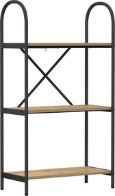 vidaXL Ράφι Βιβλίων 3 επιπέδων 60 x 30 x 109 εκ Επεξεργασμένο ξύλο