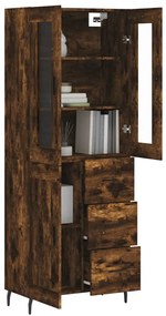 vidaXL Ντουλάπι Καπνιστή Δρυς 69,5x34x180 εκ. από Επεξεργασμένο Ξύλο
