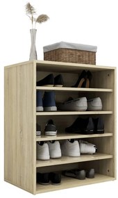vidaXL Παπουτσοθήκη Sonoma Δρυς 60 x 35 x 70 εκ. από Επεξ. Ξύλο
