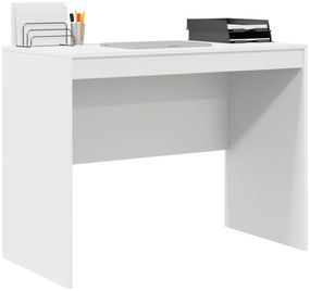 vidaXL Γραφείο Γραφής Λευκό Μοριοσανίδα 100 x 50 x 76 cm Αποθήκευση