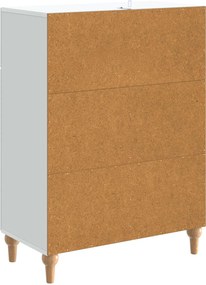 vidaXL Πλαϊνό γραφείο Λευκό 66 x 34,5 x 90 εκ Επεξεργασμένο Ξύλο
