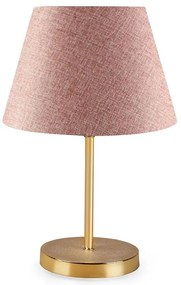 Table lamp PWL-1074 Ε27 pink-golden D22x37cm 22x22x37 εκ.