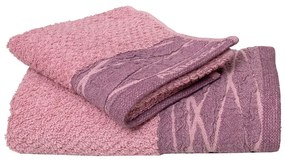 Πετσέτα Nefeli 3 Lilac Pink Anna Riska Προσώπου 50x100cm 100% Βαμβάκι