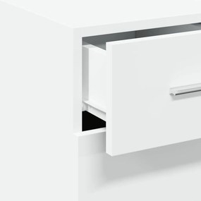 vidaXL Συρταριέρα Λευκή 30x42,5x93 εκ. από Επεξεργασμένο Ξύλο