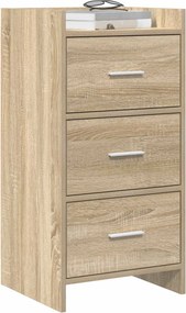 vidaXL Πλαϊνό γραφείο Sonoma Δρυς 40 x 36 x 80 εκ Επεξεργασμένο Ξύλο