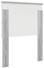 vidaXL Κεφαλάρι με κεφαλάρι Γκρίζο Σονομα 75 cm Επεξεργασμένο ξύλο