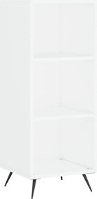 vidaXL Ντουλάπι Λευκό 34,5 x 34 x 180 εκ. από Επεξεργασμένο Ξύλο
